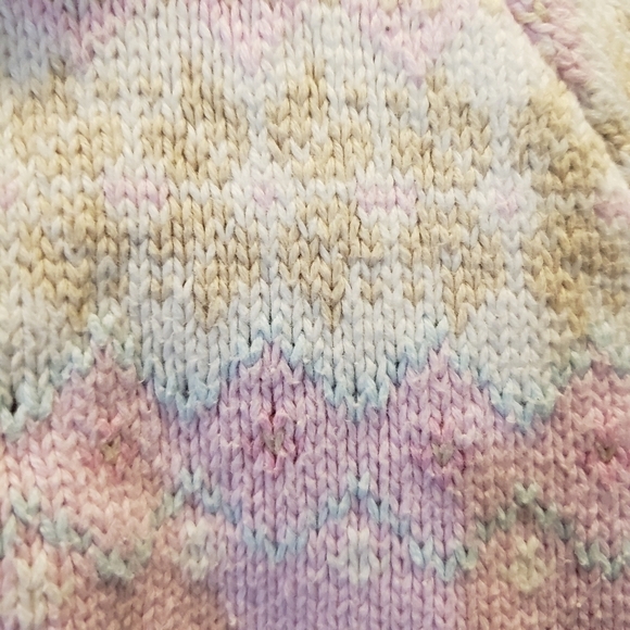 Baby Gap Pastel Fair Isle Button Up Sweater Pink - Picture 9 of 16